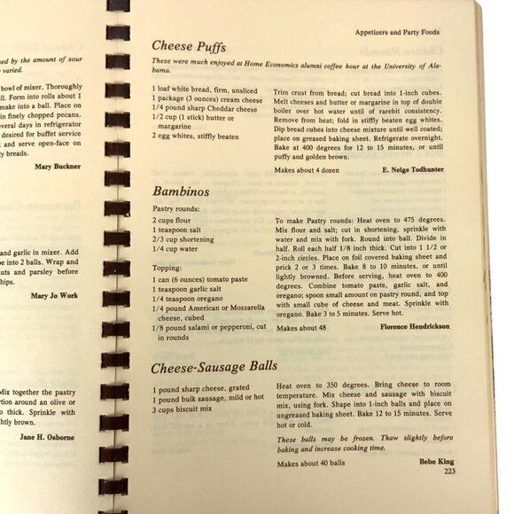 The Nashville Cookbook Area Home Economics Association 1977 Third Printing - Picture 10 of 12